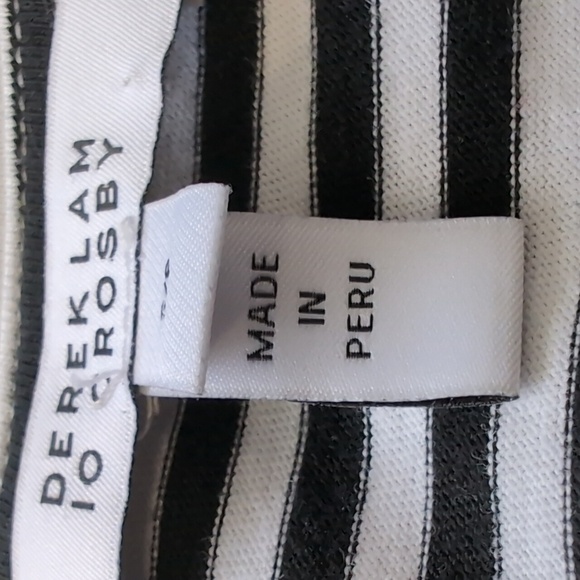 Derek Lam IO Crosby Nyla Puff Sleeve striped Cotton mini dress Size SM - Picture 14 of 16